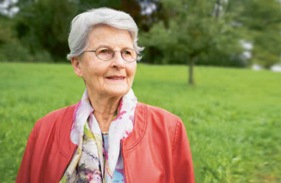 Quartierbewohnerin Marianne Cserhati bei Zeitgut Luzern