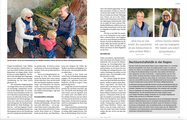 Nachbarschaftshilfe verbindet