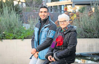 Hossein Kavose und Susanne Egloff haben sich vor dem Zusammenzug mehrmals getroffen. Bild: Boris Bürgisser (Luzern,29. 11. 2023)